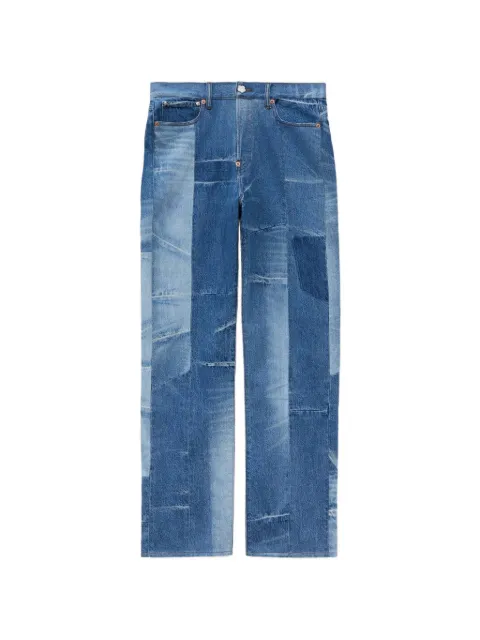 Kenzo patchwork-design jeans Blue FG65DP3366B8