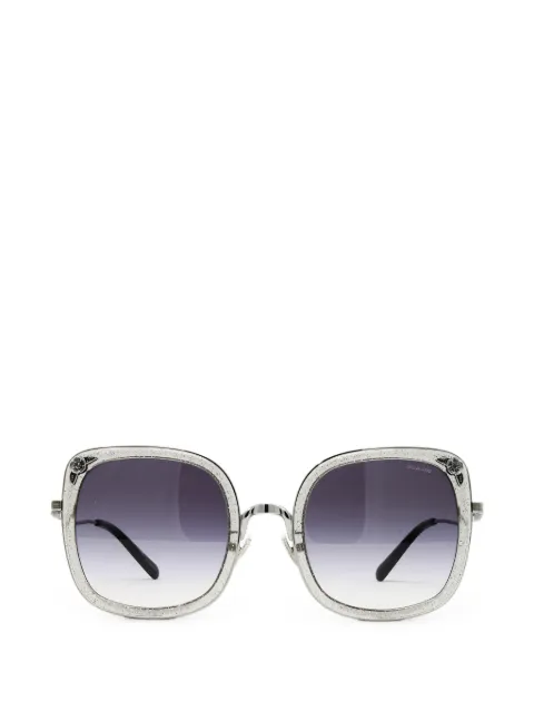Coach glitter-effect floral-embellished sunglasses Silver HC7101B