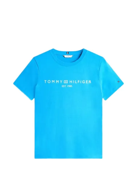 Tommy Hilfiger logo-print cotton T-shirt Blue FWW0WW4027