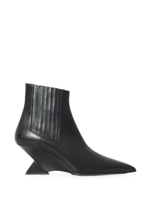 The Attico Cheope sculptural ankle boots Black 261WSH00921019AA