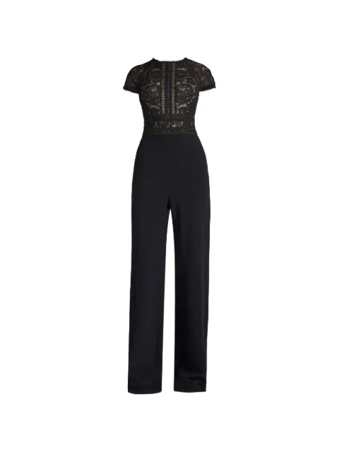 Tadashi Shoji Cyran lace-panelled jumpsuit Black AYV17705YBKND