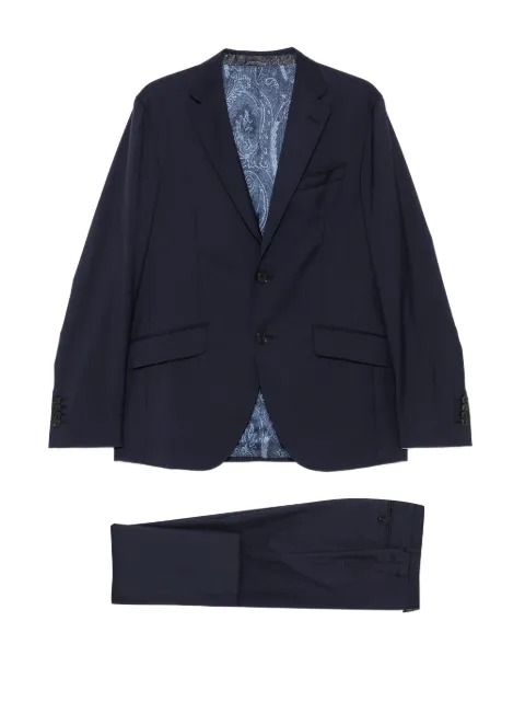 ETRO single-breasted wool suit Blue MRGC000199TU2O5