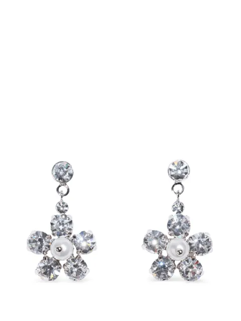 Simone Rocha daisy-shaped crystal-embellished earrings Silver ERG6110907PEARLCRYSTAL