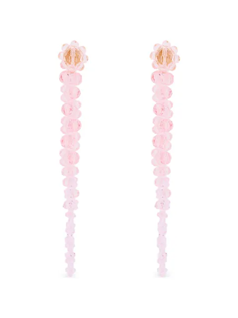 Simone Rocha beaded drop earrings Gold ERG120903PALEPINK