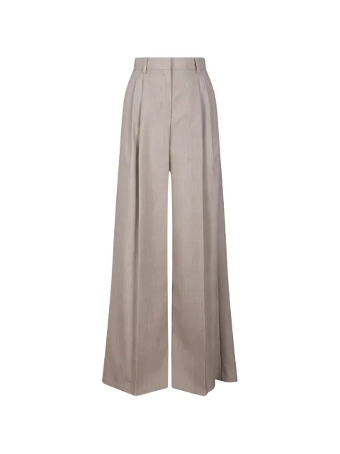 Weekend Max Mara pleated wide-leg trousers Neutrals 5136051600001