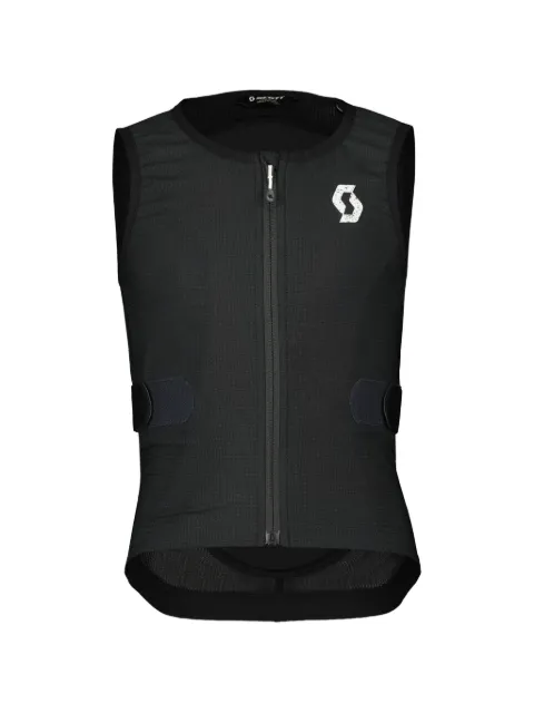 SCOTT logo-print zip-up vest Black 420610