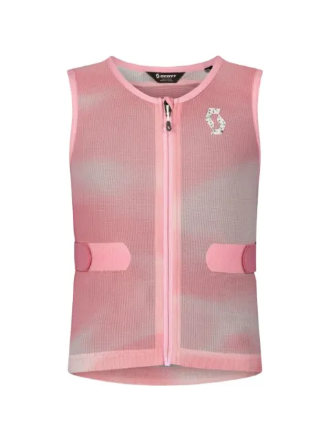 SCOTT mesh-panel padded vest Pink 420610