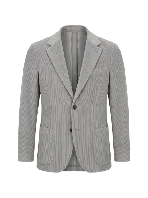 Lardini Roma corduroy single-breasted blazer Grey CN6202EACIF67552