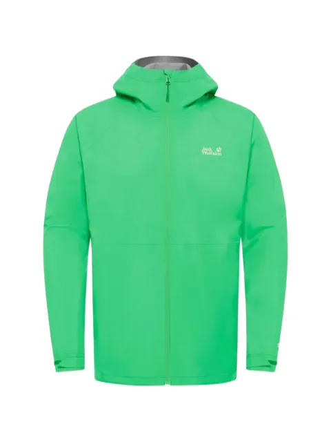 JACK WOLFSKIN Prelight logo-print hooded jacket Green A63769
