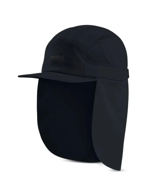 ODLO panelled neck-flap cap Black 763300