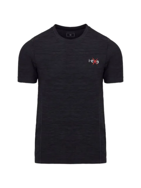 I-EXE X-Dray logo-print melange T-shirt Black IE012MA