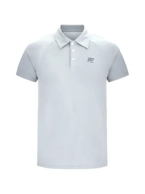 2117 of Sweden logo-print raglan-sleeve polo shirt Grey 7853903