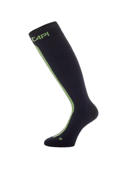ACCAPI Energy Wave logo-print panelled socks Black NW005
