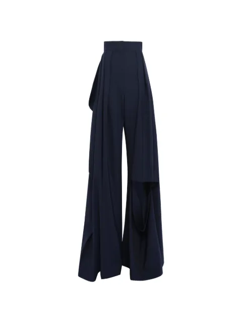 A.W.A.K.E. Mode slit-knee trousers Blue PF26P02ES03NAVY