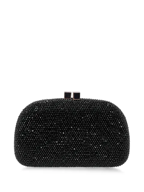 SERPUI Mia crystal-embellished clutch bag Black MIAPCB