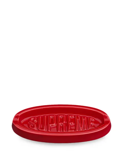 Supreme logo-embossed oval tray Red SU27926