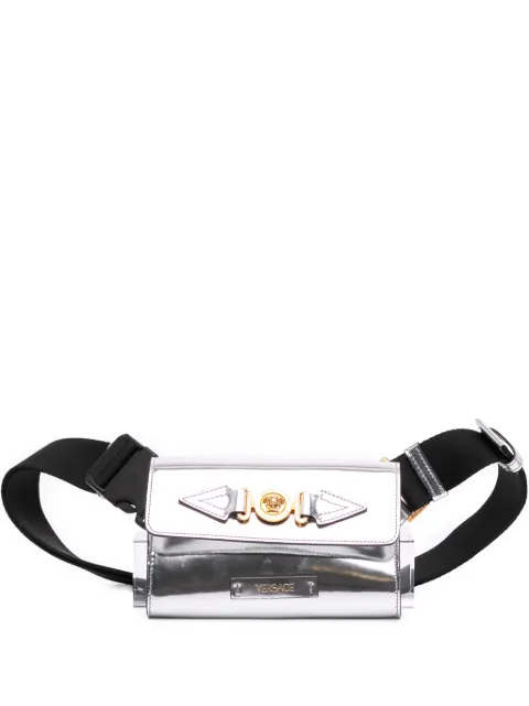 Versace Pre-Owned 2010-2026 Metallic Calfskin La Medusa Biggie belt bag Silver X8HWPX84IFIDDEOL