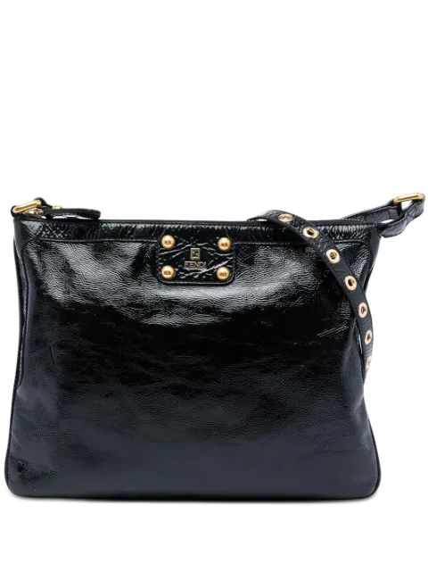 Fendi Pre-Owned 2000-2010 Crinkled Patent crossbody bag Black TPFPA865OBE6T3SR