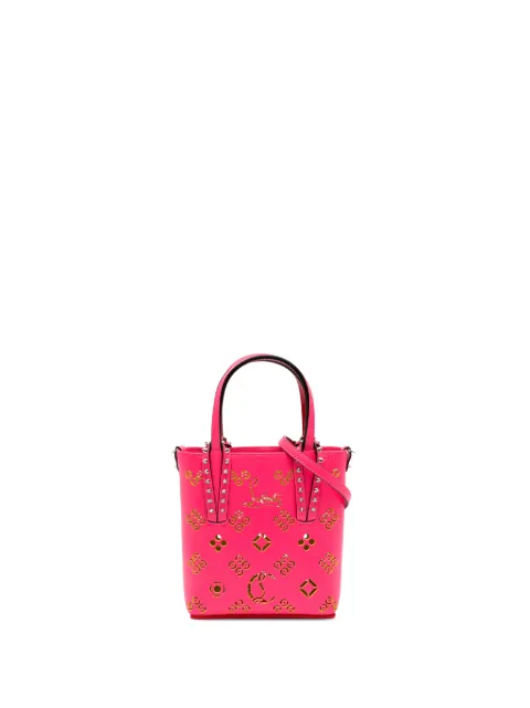 Christian Louboutin Pre-Owned 2015-2026 Mini Perforated Calfskin Loubinthesky North South Cabata satchel Pink D30UGWJGL2UQ4VCC