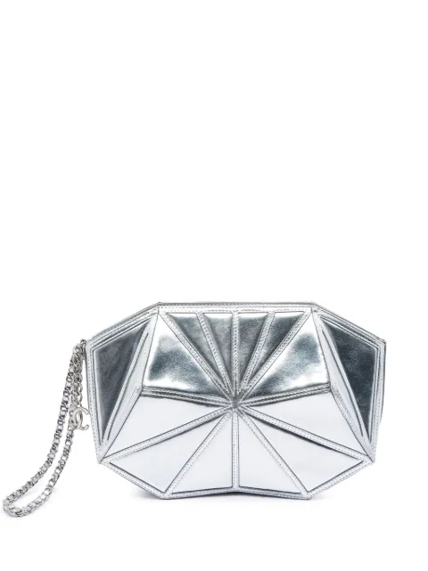 CHANEL Pre-Owned 2012 Metallic Lambskin Midnight Swim Wristlet clutch bag Silver 8ERO46DYJH2MFE7R