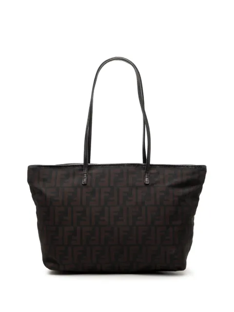 Fendi Pre-Owned 2010-2026 Small Zucca Nylon Roll tote bag Black 96VP0SXY6XVDMJCQ