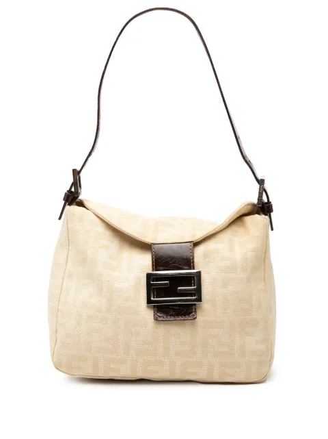 Fendi Pre-Owned 20th Century Zucca Canvas Double Flap shoulder bag Neutrals 6BXWZY5BIY8KSPZA