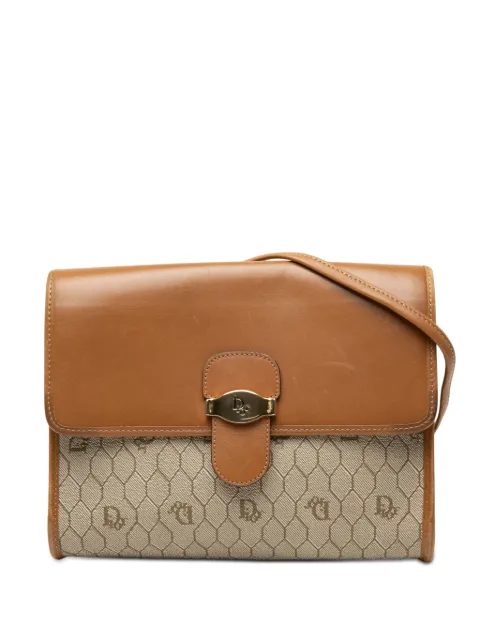 Christian Dior Pre-Owned 20th Century Honeycomb Coated Canvas crossbody bag Neutrals 2L7MK3S4SH6DL2VA