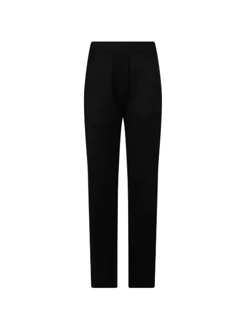 DONDUP logo-plaque straight-leg track pants Black DP904KF0253DXXX