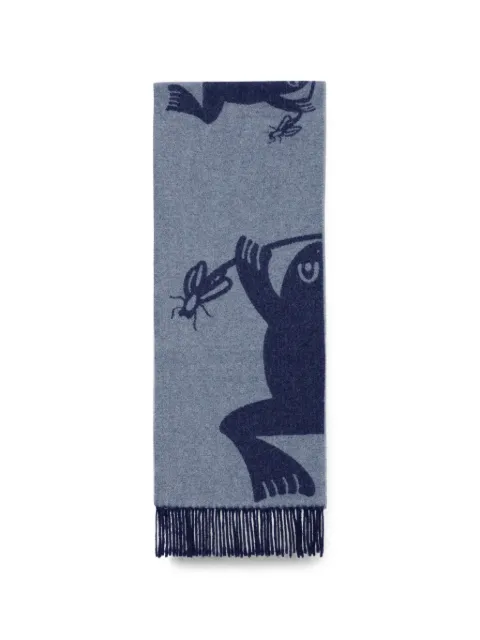 Henrik Vibskov Bug Press jacquard-knit scarf Grey AW26STUDA902