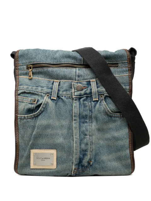 Dolce & Gabbana Pre-Owned 2010-2026 Denim Jeans Messenger Bag crossbody bag Blue 3R554XYAEWWEECCQ