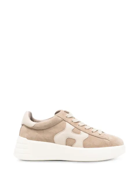 Hogan logo-patch platform sneakers Neutrals HXW5620DN61FM6