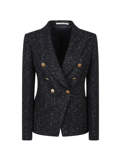 Tagliatore double-breasted tweed jacket Blue JALICYA10BAI160077
