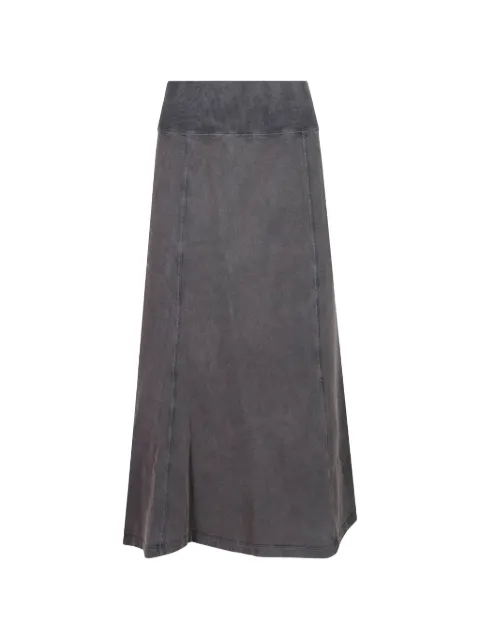 MARANT ÉTOILE faded-effect panelled midi skirt Grey JU0556FAD1M01E