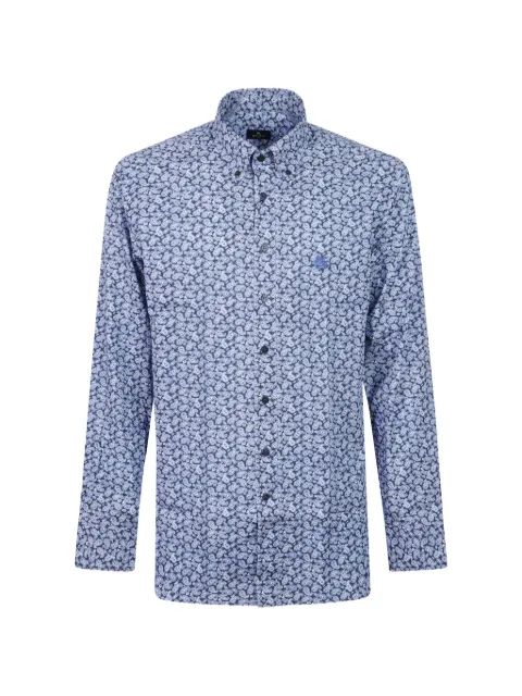ETRO Paisley-pattern Pegasus-embroidered shirt Blue MRIB000499SAE15X0883
