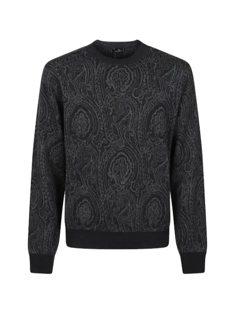 ETRO Paisley-jacquard sweater Black MRKF0096AQ12XN0702
