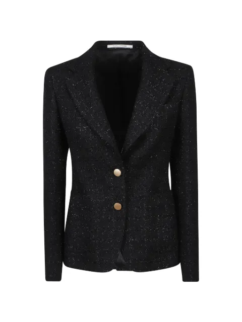 Tagliatore bouclé-knit tailored blazer Black JDEBRA12LAI160043