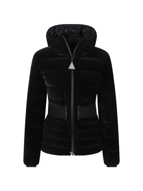 Moncler Gestuelle belted short down jacket Black L20931A000555992E
