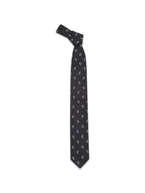 Lardini paisley-print silk tie Black ACCRC7AC6713699