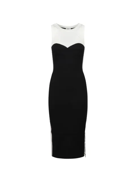 Elisabetta Franchi contrast-panel sleeveless dress Black AM44S66E2