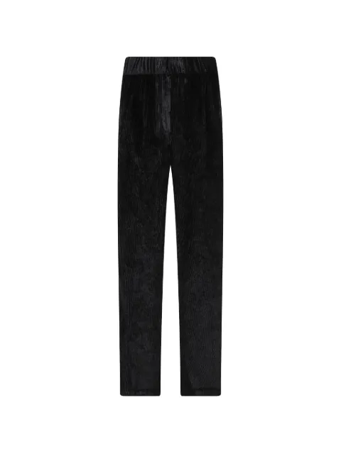 Peserico ribbed-knit elasticated trousers Black A0455201597