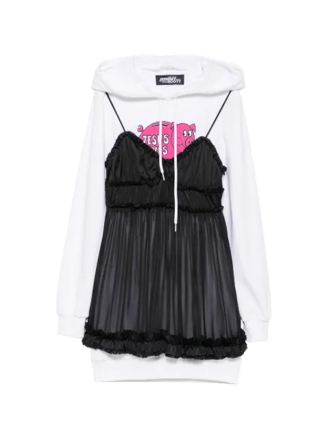 JEREMY SCOTT Pre-Owned 2020 ruffled layered mini dress White JS350CAM