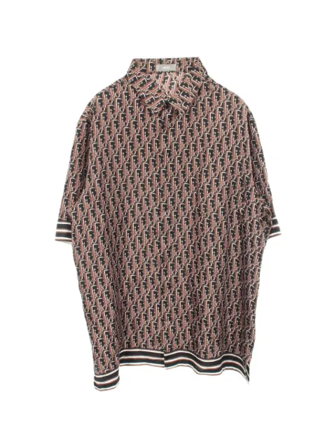 Christian Dior Pre-Owned short-sleeve shirt Brown 1084130