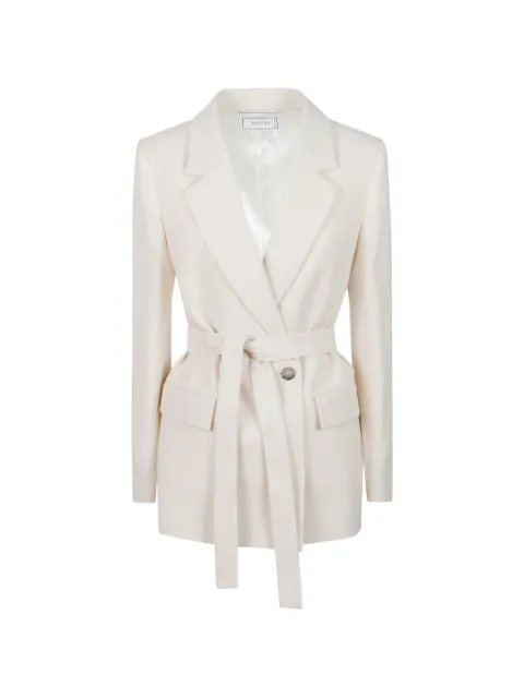 Peserico belted notch-lapel jacket Neutrals S01250A0431