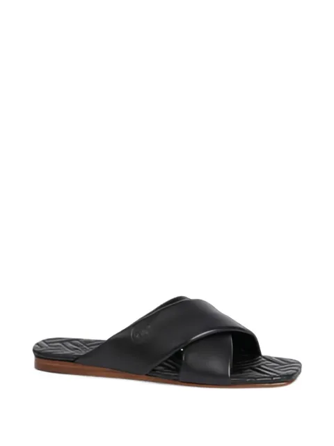 Kenzo Kenzonatsu criss-cross leather sandals Black FG65SD390L79
