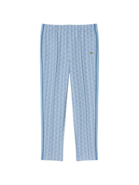 Lacoste monogram-jacquard track pants Blue XH144051