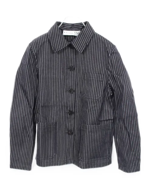 Christian Dior Pre-Owned striped shirt jacket Blue 1067324