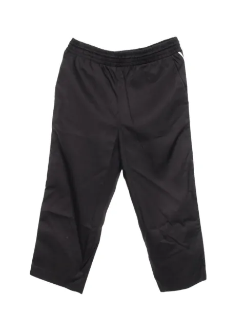 Prada Pre-Owned logo-plate track pants Black 1078633