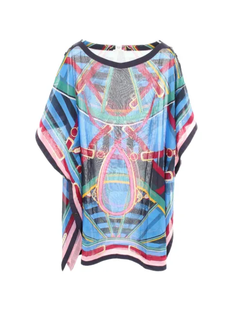 Hermès Pre-Owned En Roue Libre tunic Blue 1083493