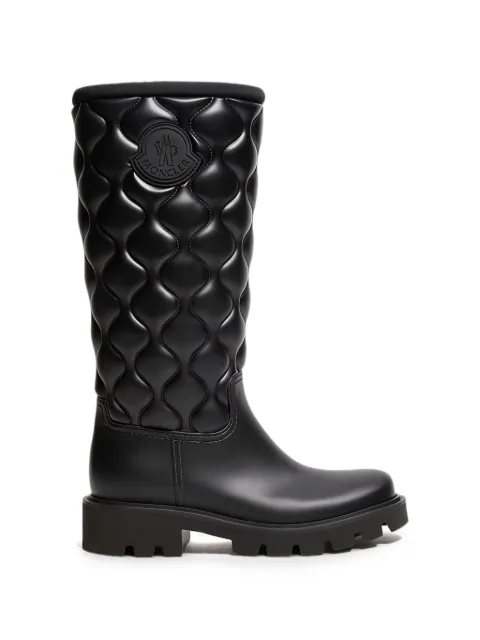 Moncler Kickstream high rain boots Black L209B4G00100M9908