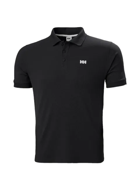 Helly Hansen Driftline logo-print piqué polo shirt Black 50584